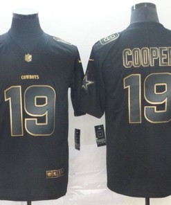 Amari Cooper #19 Dallas Cowboys Nfl Explosion Legendary Gold Black Jersey