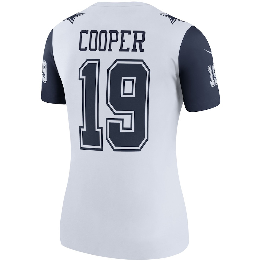 Amari Cooper 19 Dallas Cowboys Women's Color Rush Legend Player Jersey - White