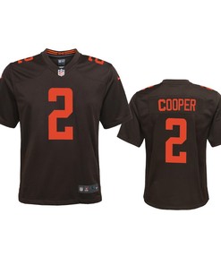 Amari Cooper 2 Cleveland Browns Youth Brown Alternate Game Jersey Jersey