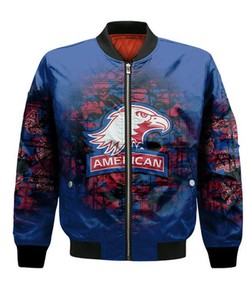 American Eagles Bomber Jacket Camouflage Vintage  - NCAA