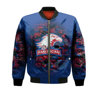 American Eagles Bomber Jacket Camouflage Vintage - NCAA