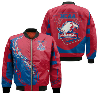 American Eagles Bomber Jacket - Fire Football - NCAA