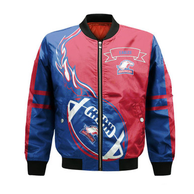 American Eagles Bomber Jacket Flame Ball - NCAA
