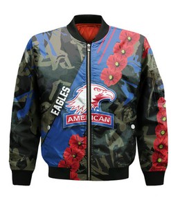 American Eagles Bomber Sport Style Keep Go on- NCAA