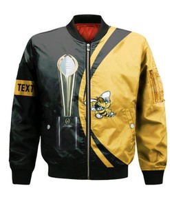 American International Yellow Jackets Bomber 2022 National Champions Legendary- NCAA