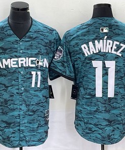 American League #11 Jose Ramirez Nike 2023 Mlb All Star Game Limited Player Jersey - Teal 2023