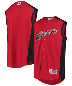 American League Majestic 2019 Mlb All-star Game Workout Team Jersey - Red/navy Mlb