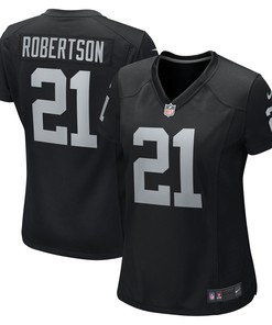 Amik Robertson Las Vegas Raiders Womens Team Game Jersey - Black Nfl