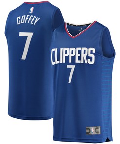 Amir Coffey La Clippers Fanatics Branded Fast Break Replica Jersey - Icon Edition - Royal Nba