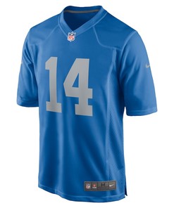 Amon-Ra St. Brown 14 Detroit Lions Player Game Jersey - Blue