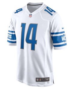 Amon-Ra St. Brown 14 Detroit Lions Player Game Jersey - White