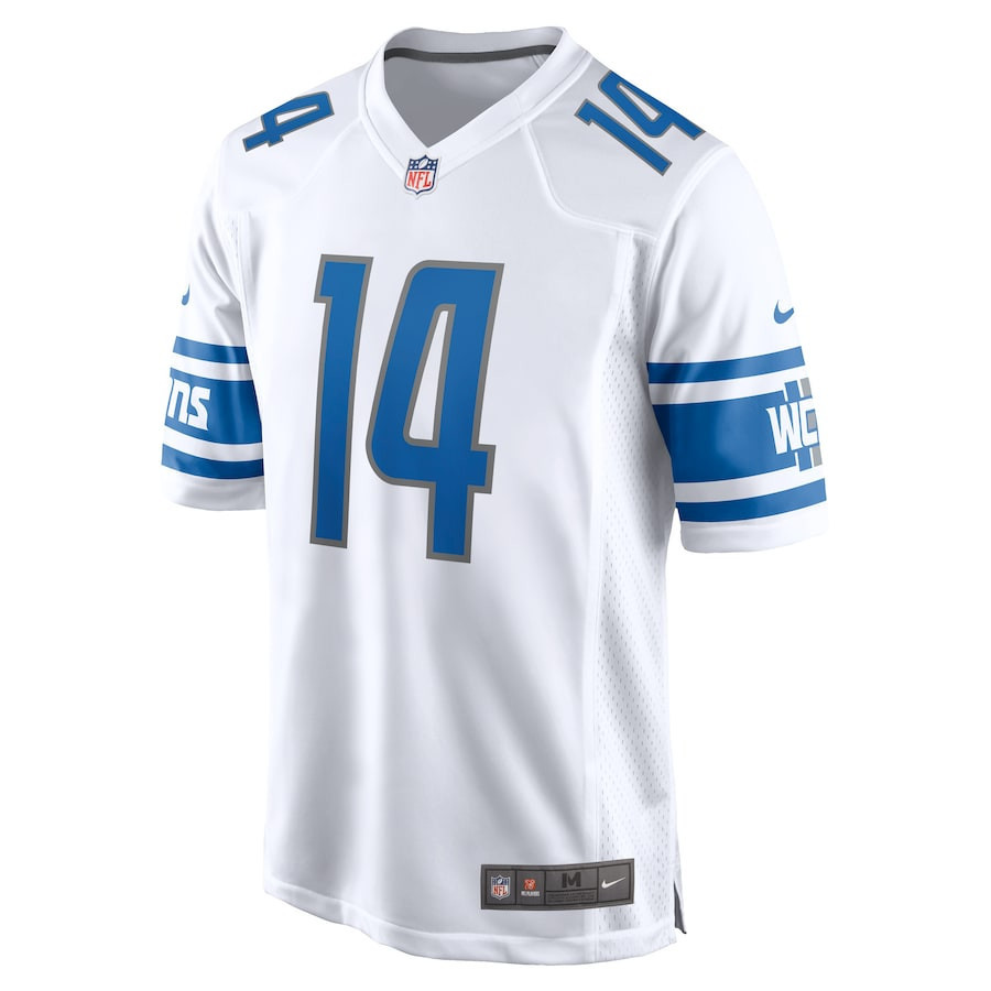 Amon-Ra St. Brown 14 Detroit Lions Player Game Jersey - White