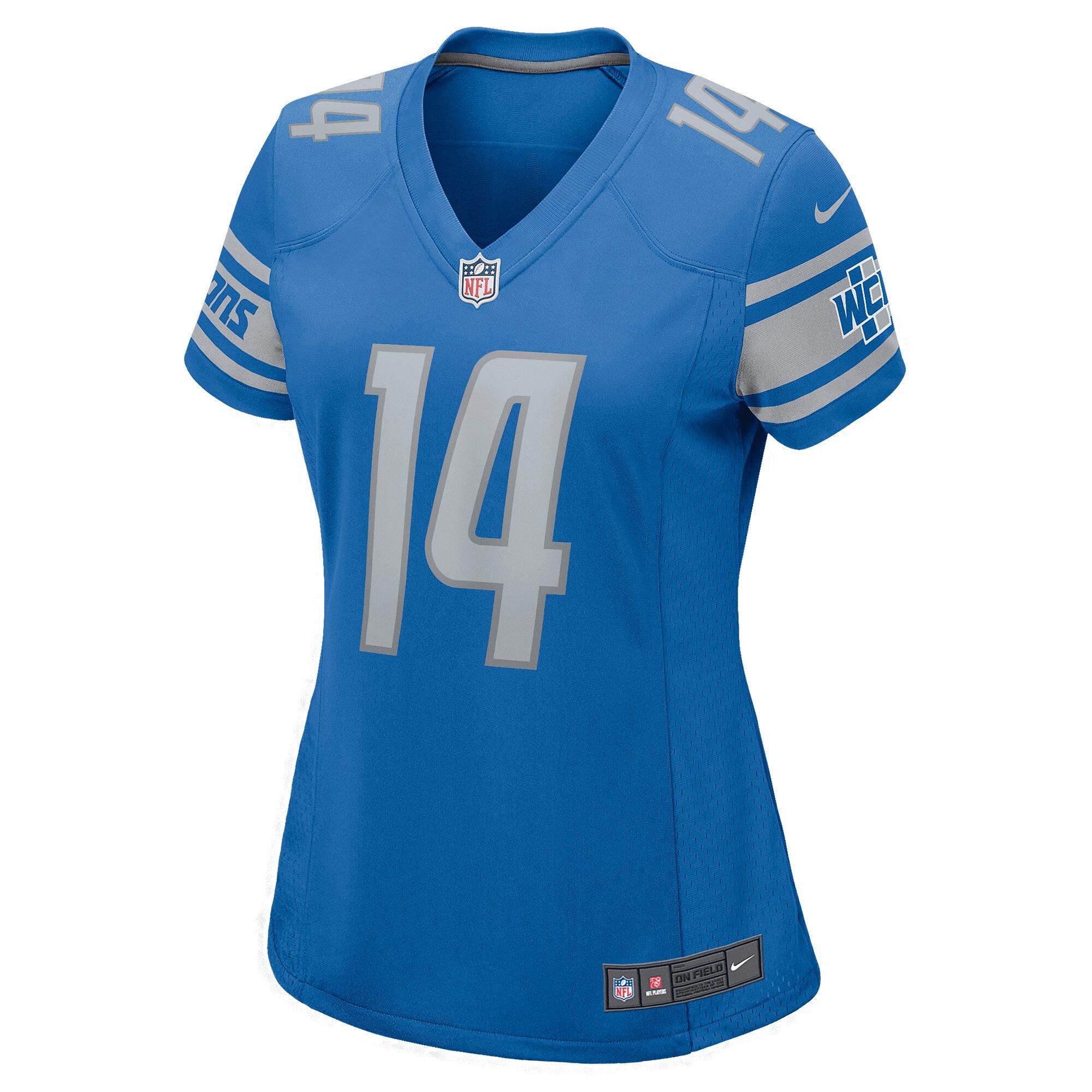 Amon-Ra St. Brown Detroit Lions Women's Game Player Jersey - Blue Jersey