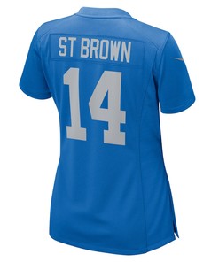 Amon-Ra St. Brown Detroit Lions Women's Player Game Jersey - Blue