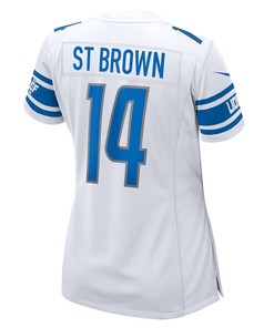 Amon-Ra St. Brown Detroit Lions Women's Player Game Jersey - White