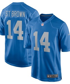 Amon-ra St. Brown Detroit Lions Player Game Jersey - Blue Nfl