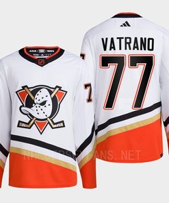 Anaheim Ducks 2022 Reverse Retro 2.0 Frank Vatrano 77 White Primegreen Jersey Men's