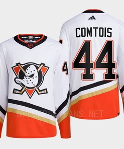 Anaheim Ducks 2022 Reverse Retro 2.0 Max Comtois 44 White Primegreen Jersey Men's