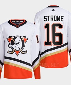 Anaheim Ducks 2022 Reverse Retro 2.0 Ryan Strome 16 White Primegreen Jersey Men's