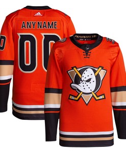 Anaheim Ducks Adidas Alternate Primegreen Authentic Pro Custom Jersey - Orange Custom Jerseys Nhl
