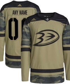 Anaheim Ducks Adidas Military Appreciation Team Authentic Custom Practice Jersey - Camo Custom Jerseys Nhl