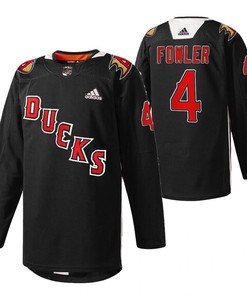 Anaheim Ducks Cam Fowler 2022 Angels Night Black 4 Jersey Practice Jersey