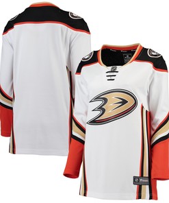 Anaheim Ducks Fanatics Branded Womens Away Breakaway Jersey - White Nhl