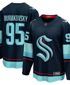 Andre Burakovsky Seattle Kraken Fanatics Branded Home Breakaway Player Jersey - Navy Nhl