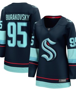 Andre Burakovsky Seattle Kraken Fanatics Branded Womens Home Breakaway Player Jersey - Navy Nhl
