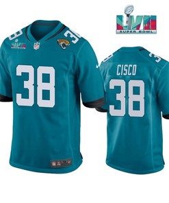 Andre Cisco 38 Jacksonville Jaguars Super Bowl LVII Men Game Jersey