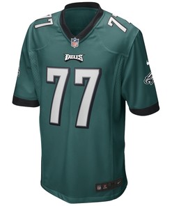 Andre Dillard 77 Philadelphia Eagles Game Player Jersey - Midnight Green