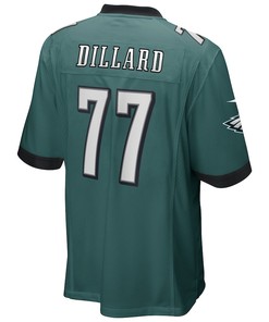 Andre Dillard 77 Philadelphia Eagles Game Player Jersey - Midnight Green