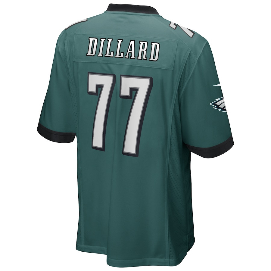 Andre Dillard 77 Philadelphia Eagles Game Player Jersey - Midnight Green