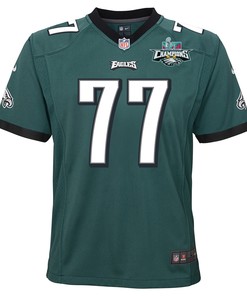 Andre Dillard 77 Philadelphia Eagles Super Bowl LVII Champions 2 Stars 2 Stars Youth Game Jersey - Black