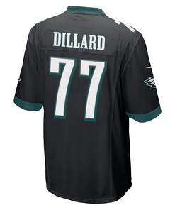 Andre Dillard 77 Philadelphia Eagles Super Bowl LVII Champions 2 Stars Men Game Jersey - Black