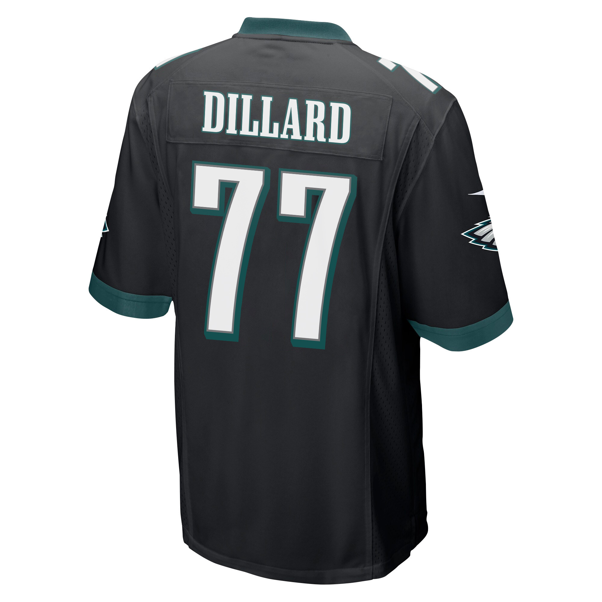 Andre Dillard 77 Philadelphia Eagles Super Bowl LVII Champions 2 Stars Men Game Jersey - Black