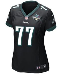 Andre Dillard 77 Philadelphia Eagles Super Bowl LVII Champions 2 Stars Women Game Jersey - Black