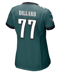 Andre Dillard 77 Philadelphia Eagles Super Bowl LVII Champions 2 Stars Women Game Jersey - Midnight Green