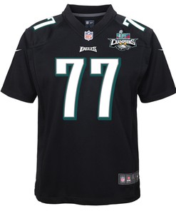 Andre Dillard 77 Philadelphia Eagles Super Bowl LVII Champions 2 Stars Youth Game Jersey - Black