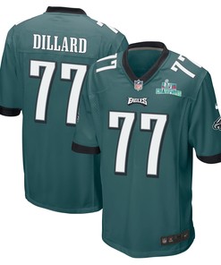 Andre Dillard 77 Philadelphia Eagles Super Bowl LVII Champions Men Game Jersey - Midnight Green