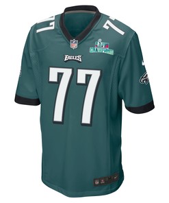 Andre Dillard 77 Philadelphia Eagles Super Bowl LVII Champions Men Game Jersey - Midnight Green