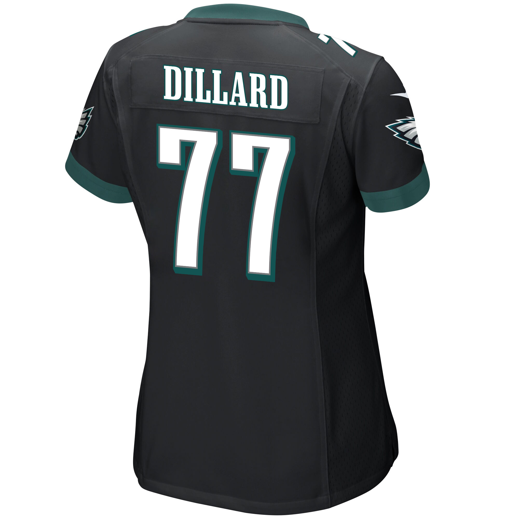 Andre Dillard 77 Philadelphia Eagles Super Bowl LVII Champions Women Game Jersey - Black