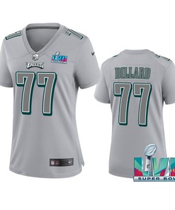 Andre Dillard 77 Philadelphia Eagles Super Bowl LVII Game Jersey - Women Gray