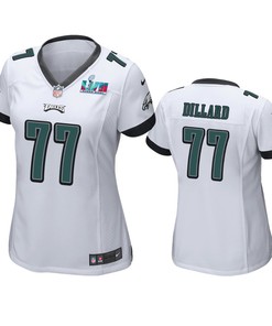 Andre Dillard 77 Philadelphia Eagles Super Bowl LVII White Game Jersey - Women