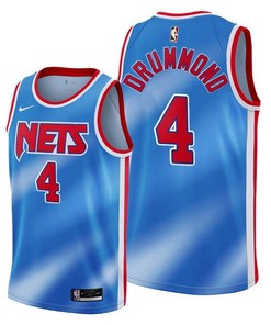 Andre Drummond 4 Brooklyn Nets 2022 Classic Edition Blue Jersey Diamond Badge - Men Jersey
