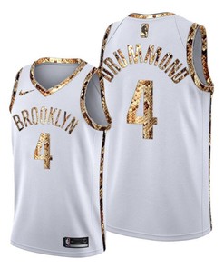 Andre Drummond 4 Brooklyn Nets Python Skin White Jersey 2022 New Number - Men Jersey