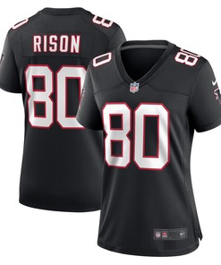 Andre Rison Atlanta Falcons Womens Retired Player Jersey - Black Nfl