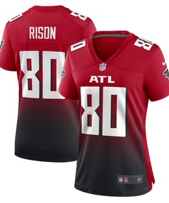 Andre Rison Atlanta Falcons Womens Retired Player Jersey Red Nfl