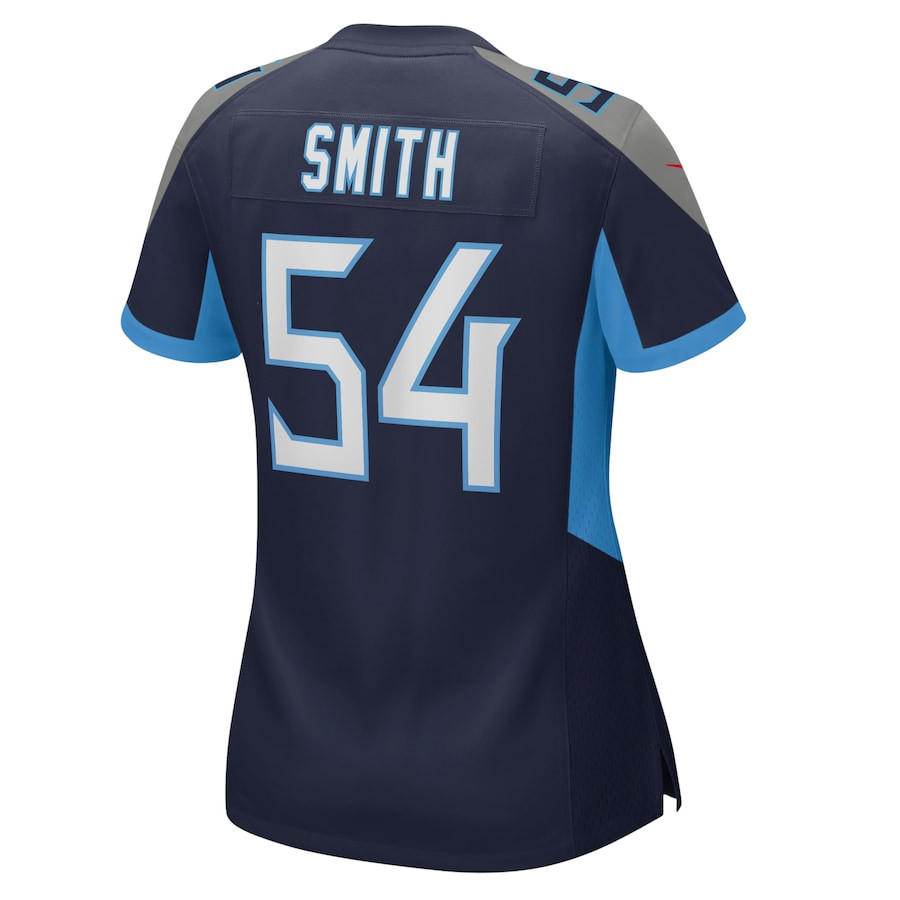 Andre Smith 54 Tennessee Titans Women's Home Game Player Jersey - Navy