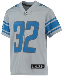 Andre Swift Detroit Lions Youth Inverted Team Game Jersey - Silver